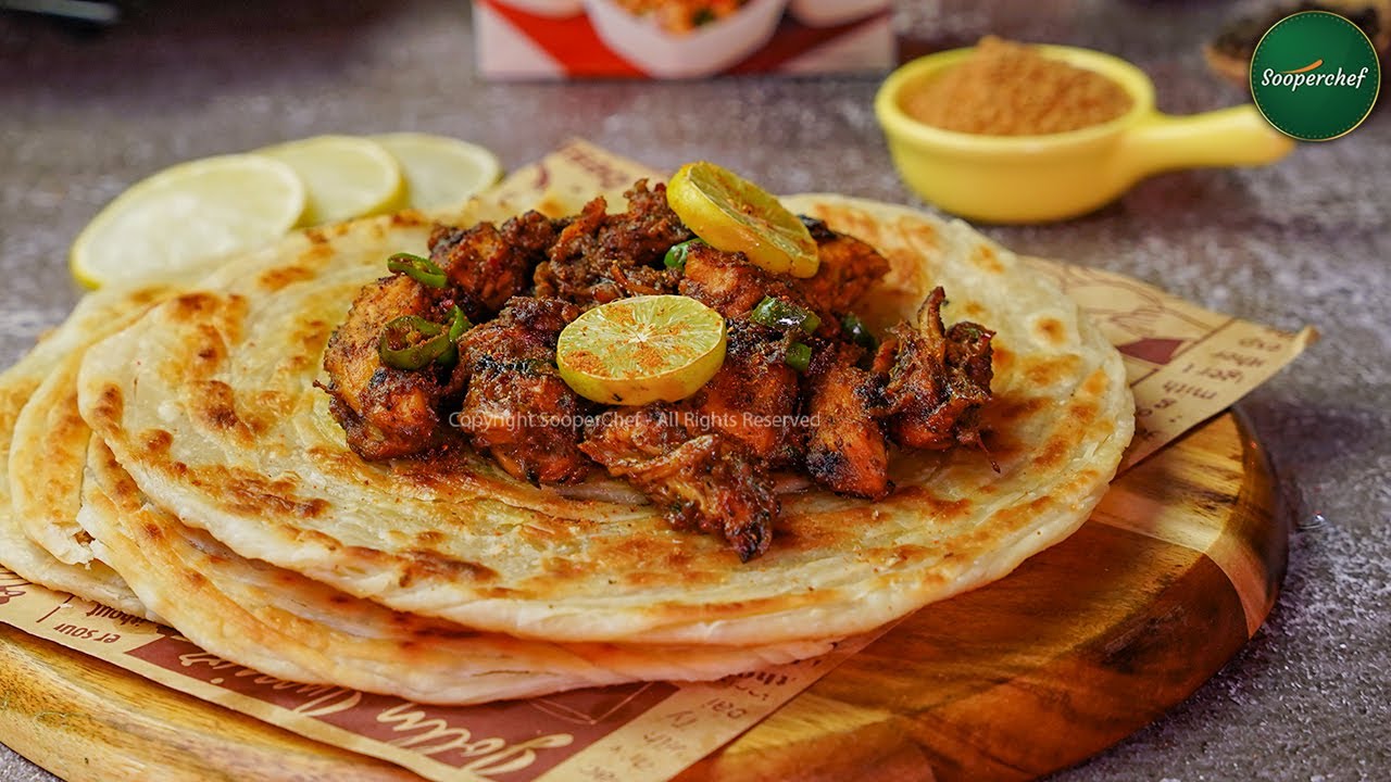 Chatpata Tawa Chicken with Lacha Paratha Recipe By SoopefChef
