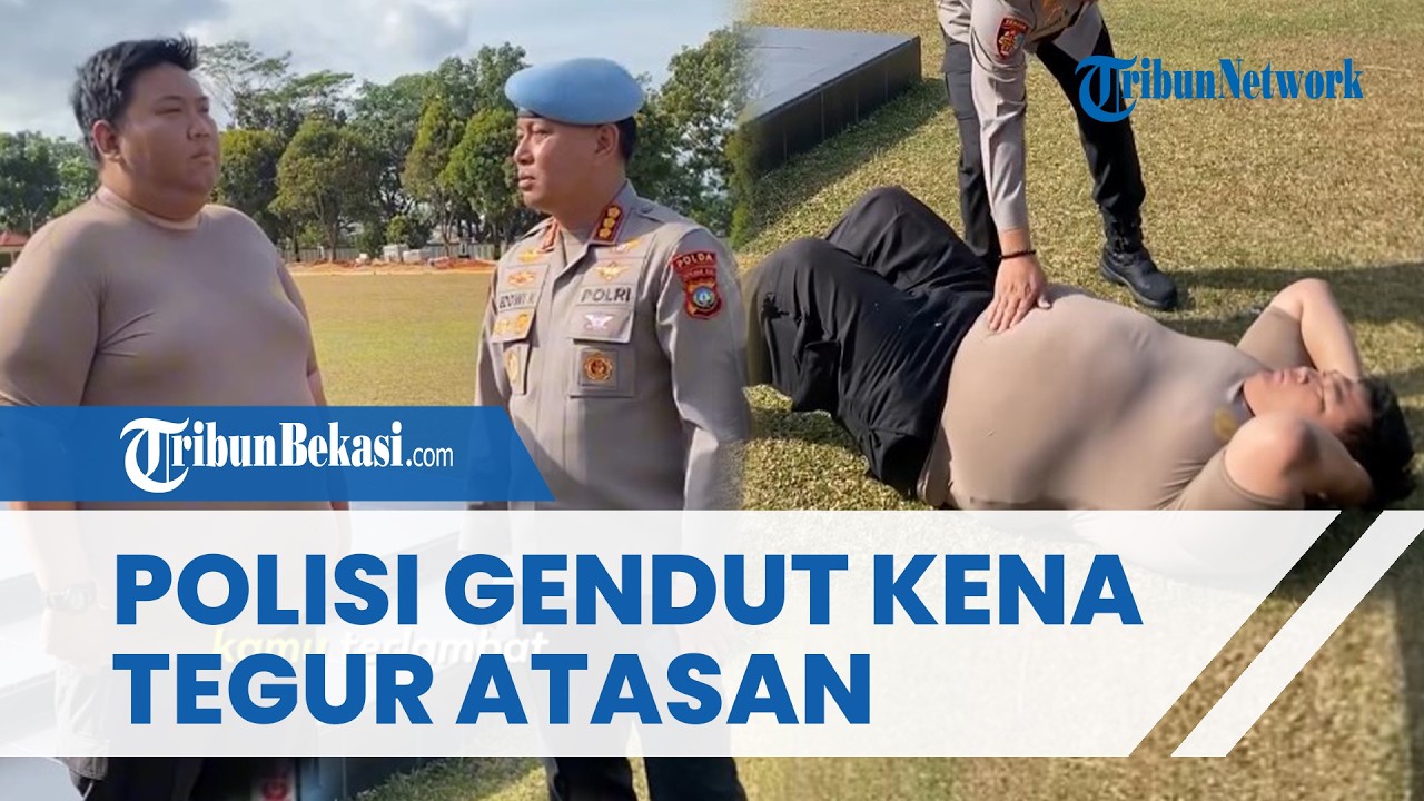 Viral Momen Lucu saat Polisi Gendut Ditegur Propam Disuruh Diet Turunkan Berat Badan 30 Kg