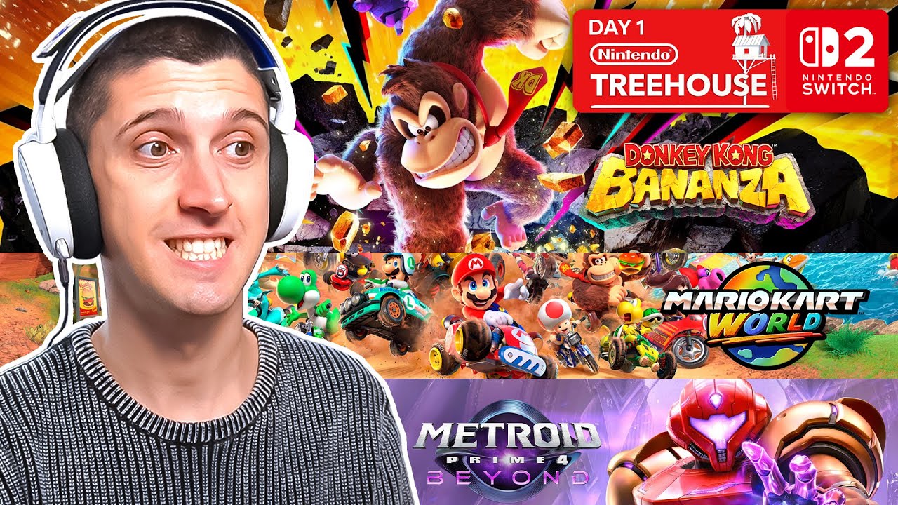 🔴 Nintendo Switch 2 Treehouse Day 1: anteprima dei giochi pi&ugrave; attesi!