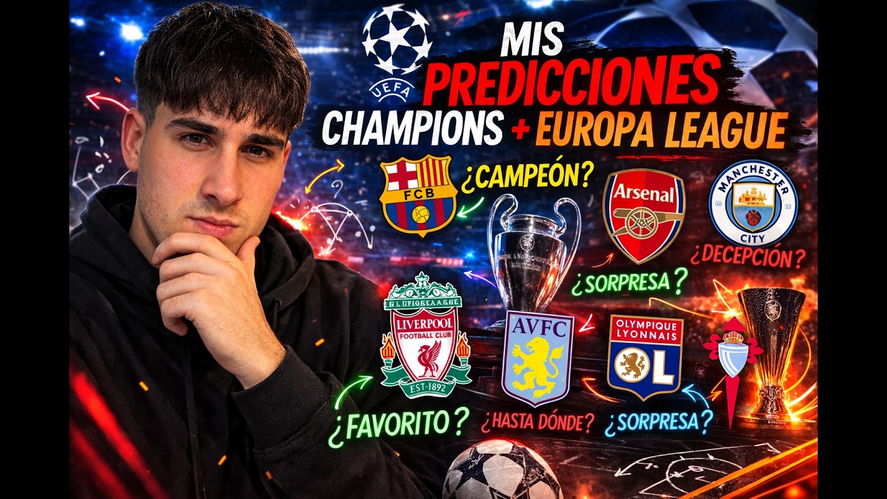 ¿Quién logrará alzarse con la Champions League 25/26? Predicción completa (+ Europa League)