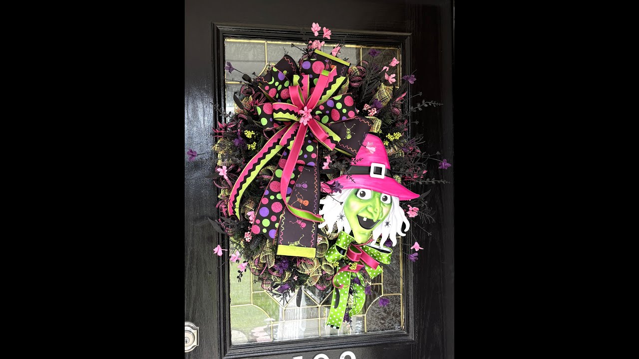 Create with Wreath Decor by Dawn - Witch Halloween Wreath - 08/29/2025