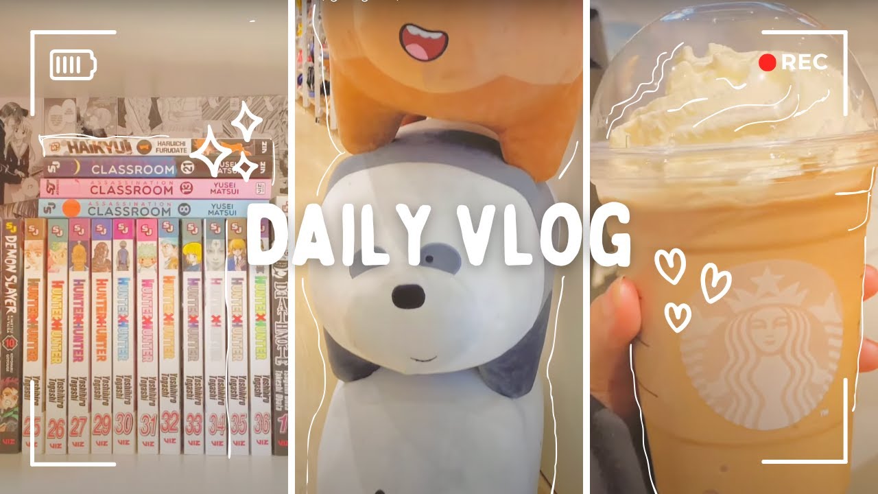 daily vlog 🧸:: packaging orders, big manga haul, going out, +more