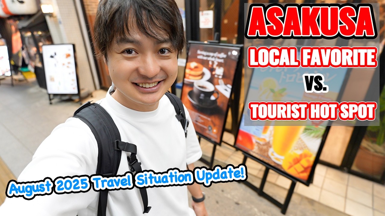 Asakusa Local Good and Cheap Restaurant vs. Fancy Tourist Restaurant! August Travel Update Ep.589