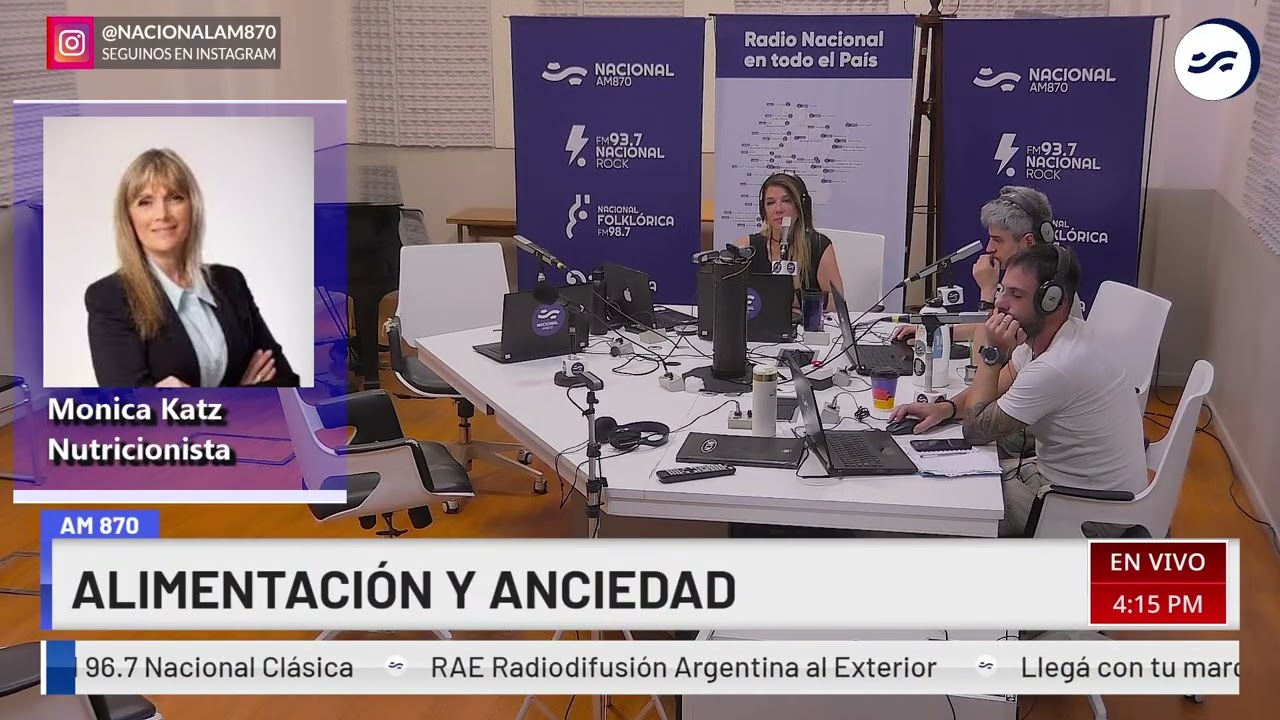 Monica Katz  Nutricionista . Sobre: ALIMENTACIÓN Y ANSIEDAD