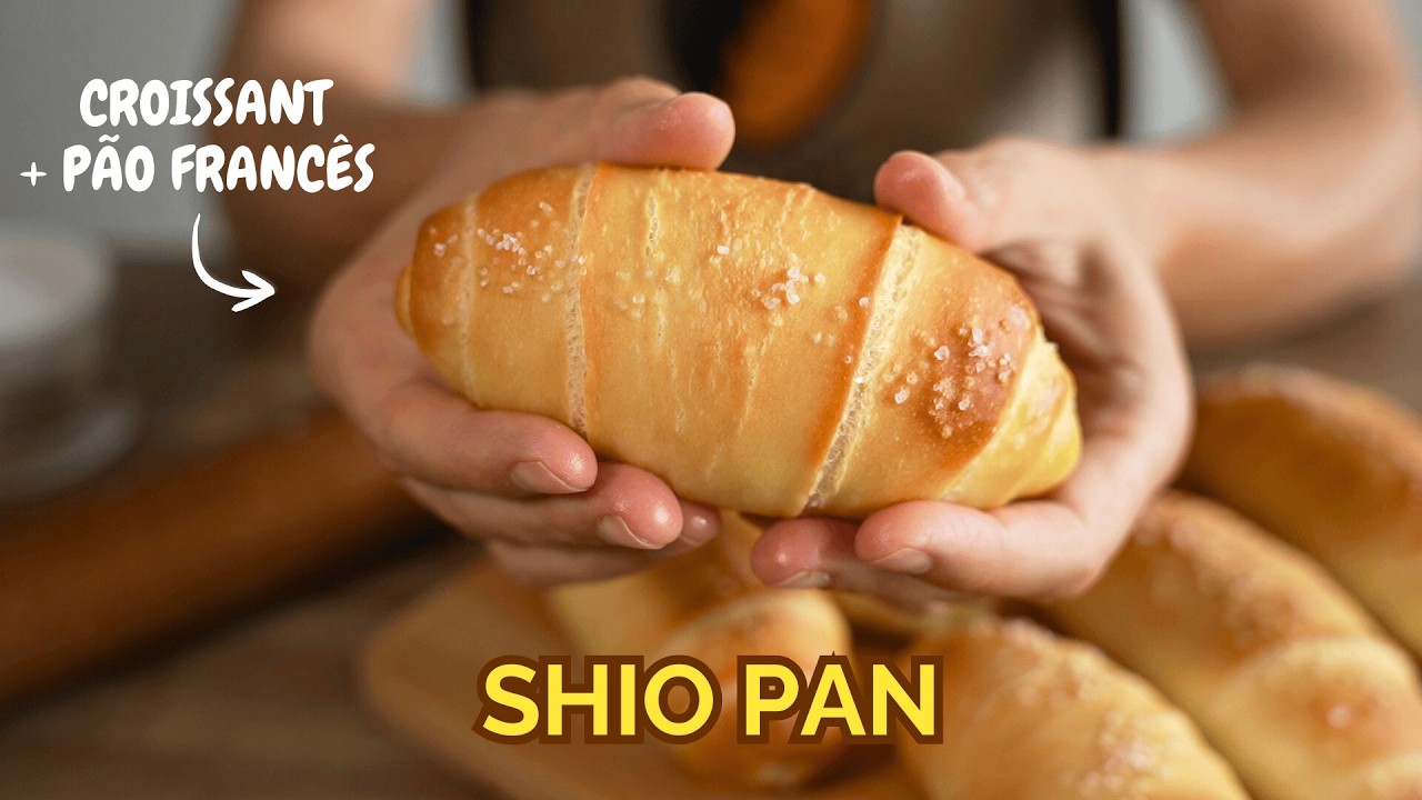 SHIO PAN: Receita de pão de sal japonês (croissant com textura de pão francês)