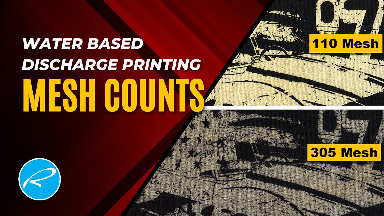 Water Based Discharge Inks VS Mesh Counts. Some Experiments.