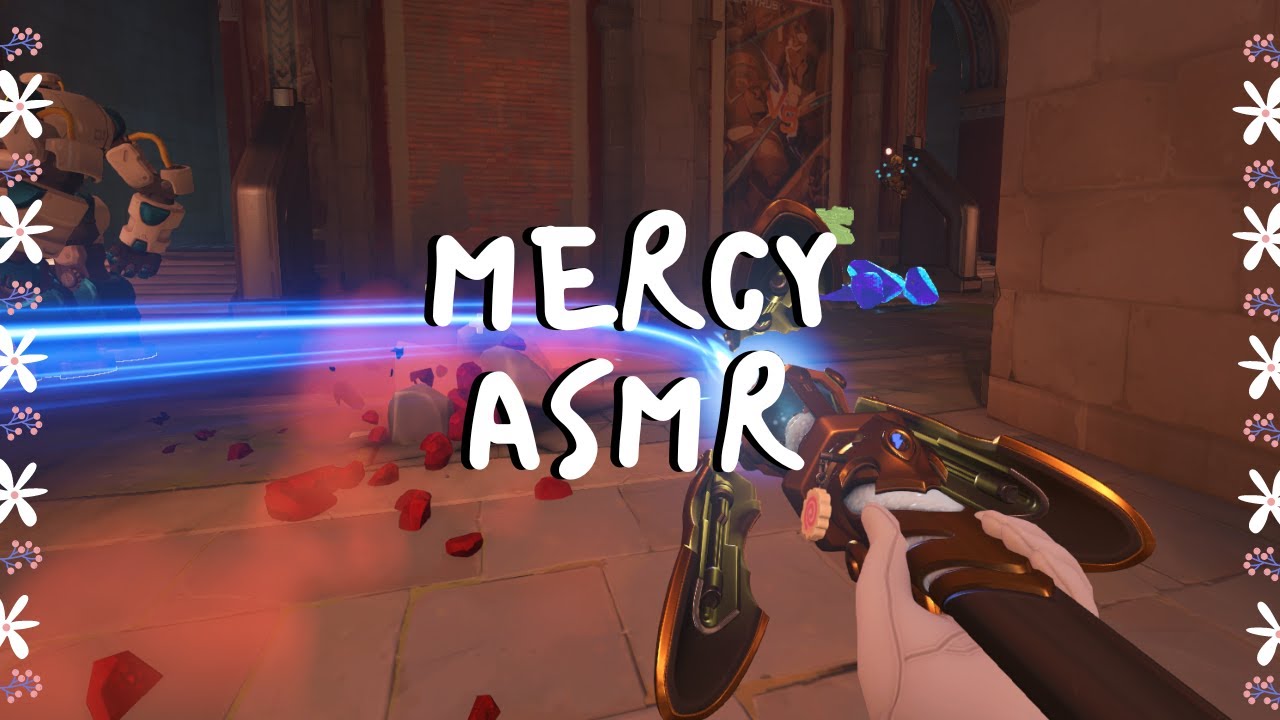 asmr mercy gameplay (keyboard sounds, whispering, rambles) :P
