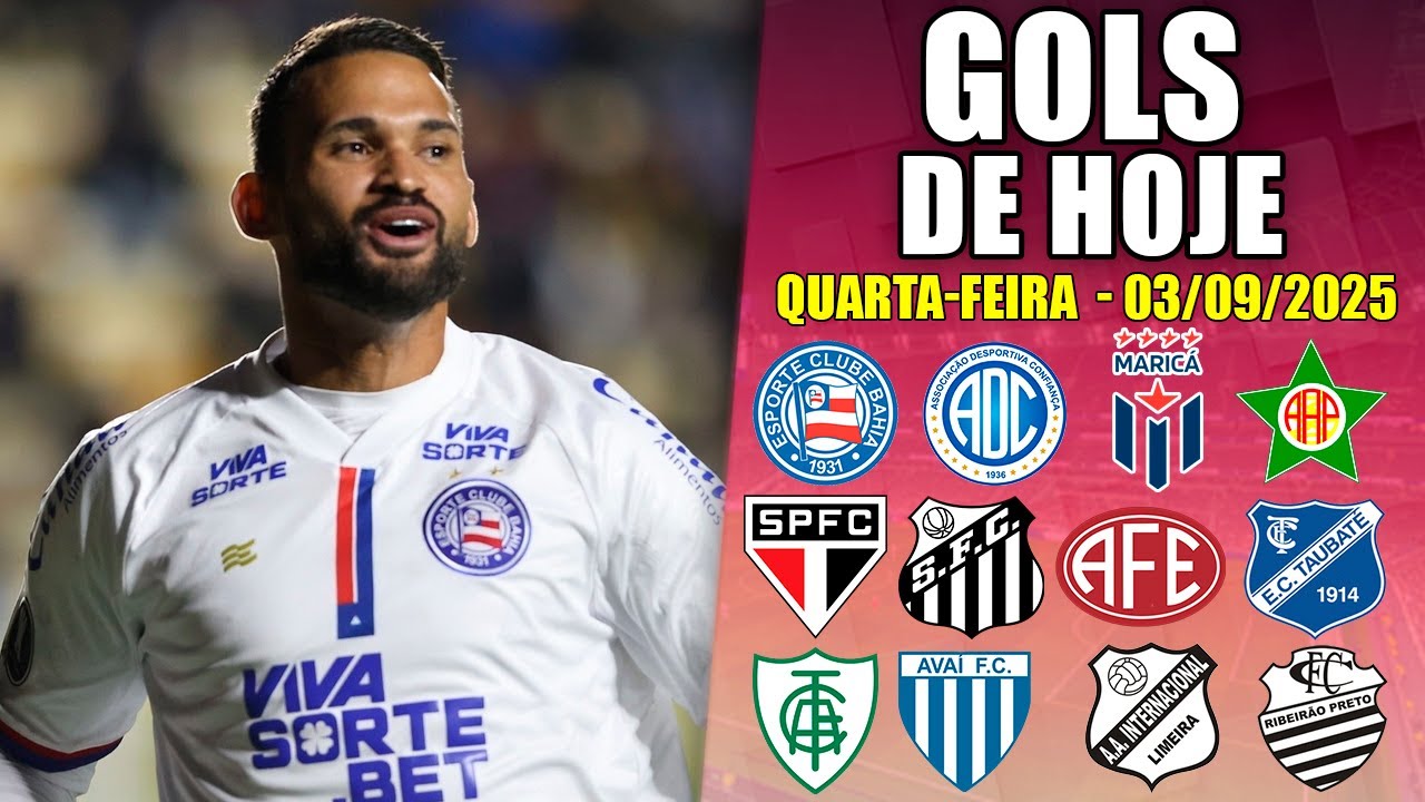 ⚽ TODOS OS GOLS DESTA QUARTA-FEIRA 03/09/2025 - GOLS DE HOJE, COPA DO NORDESTE (COMPLETO)