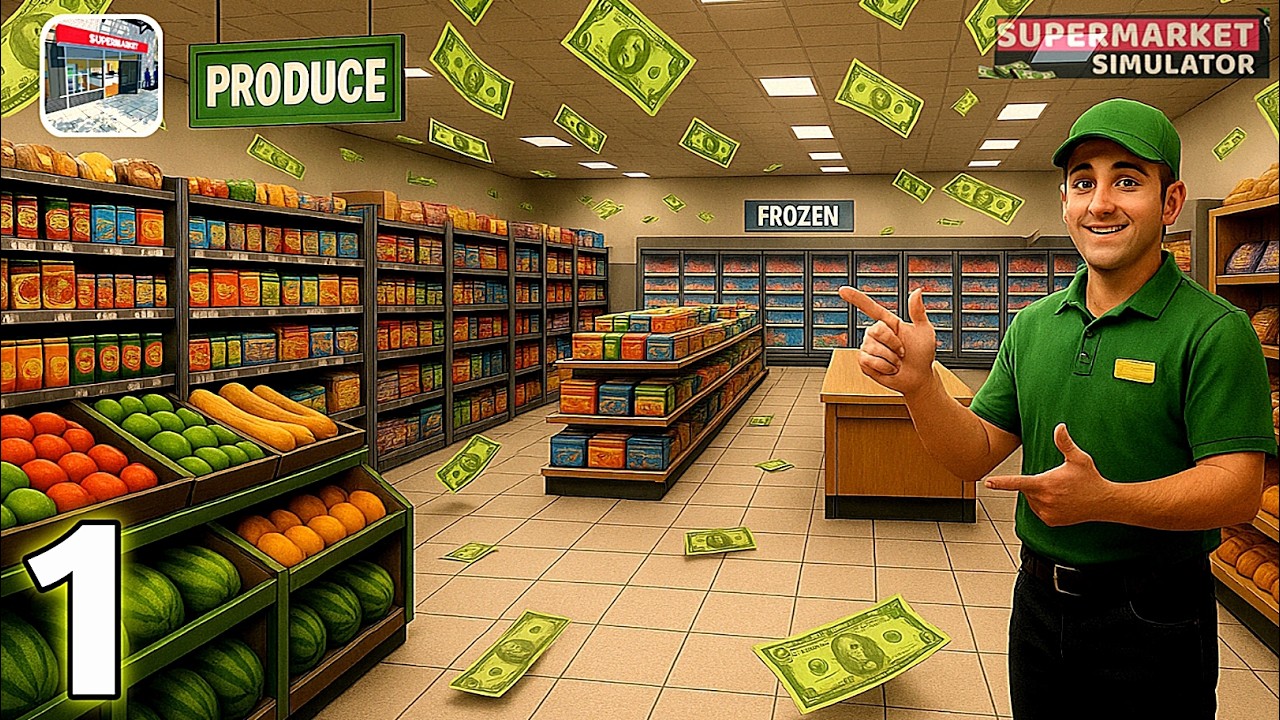 I Opened My First Store in Supermarket Simulator !💵💰😎