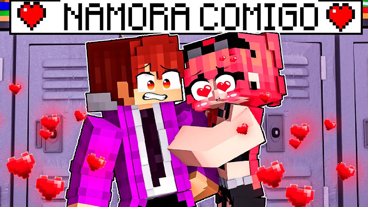 A GAROTA MALVADA está NAMORANDO comigo no Minecraft