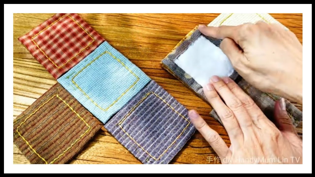 👍Eye-Catching Bag Made from Fabric Scraps and Simple Embroidery