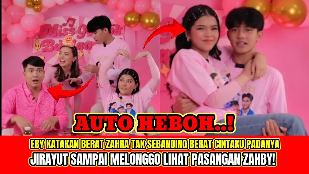 LIVE HEBOH❗️MOMENT ZAHRA MINTA GENDONG SAMA EBY, EBY KATAKAN BERAT JUGA YA KAU DIJAH‼️