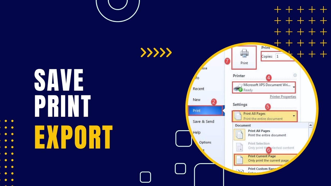 Microsoft Word Lesson 9 | Save, Print & Export Documents (ICDL Beginners)