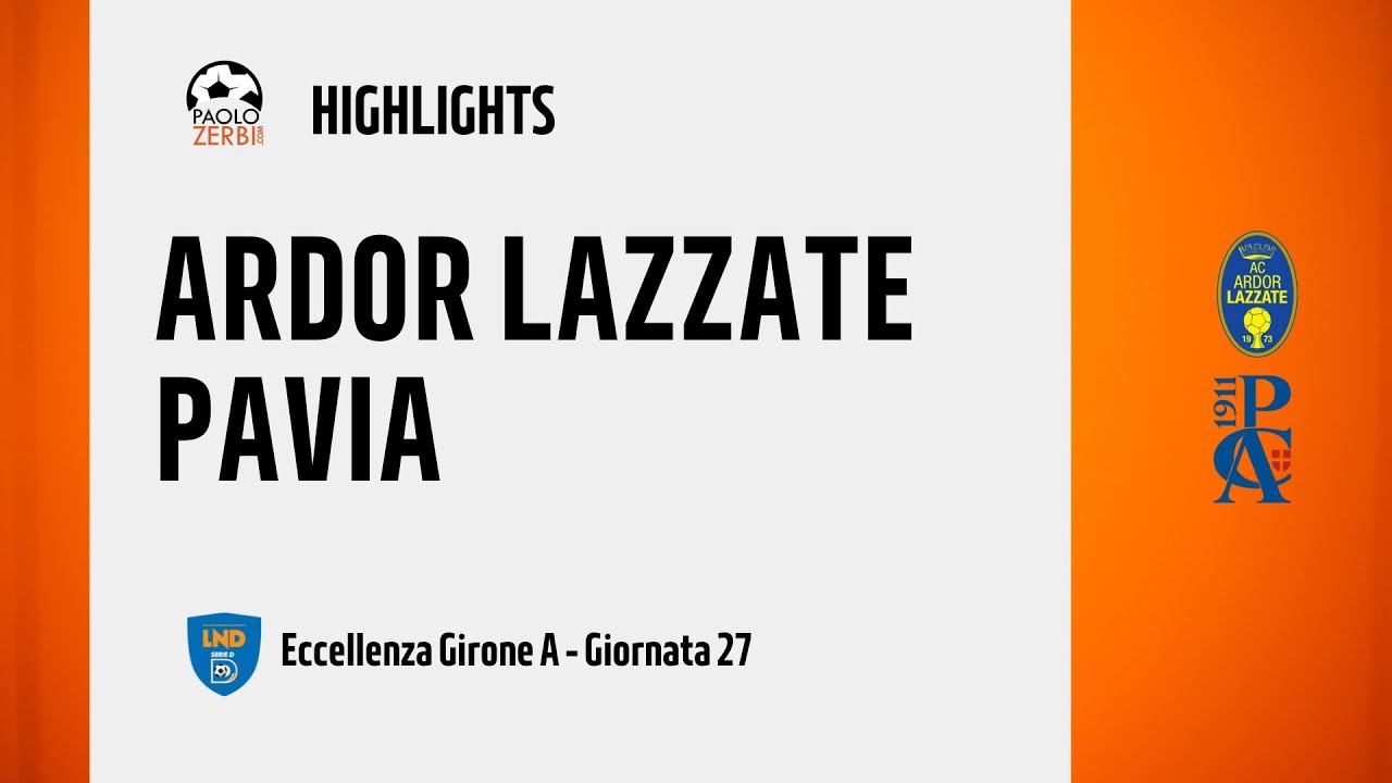[HIGHLIGHTS] Eccellenza Girone A 24/25 - Day 27 - Ardor Lazzate - Pavia