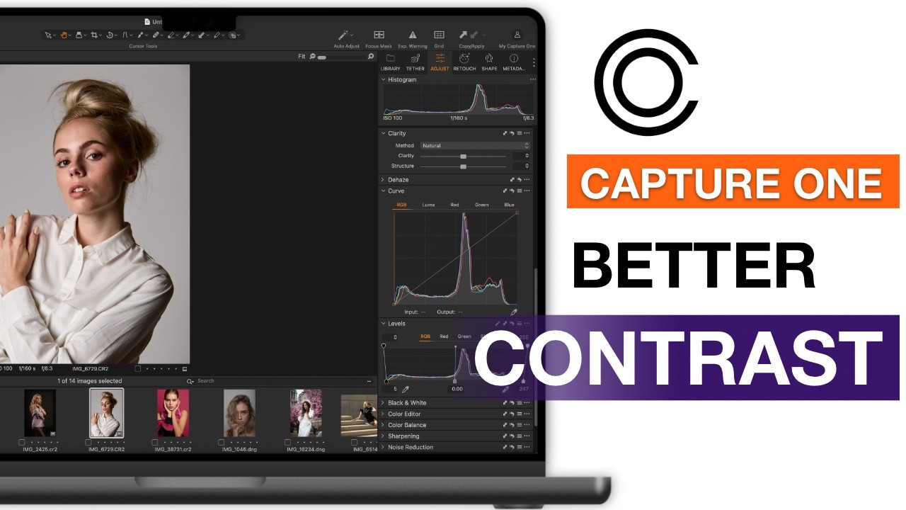 Capture One Contrast Tools Explained - Contrast, Clarity, Levels & Curves