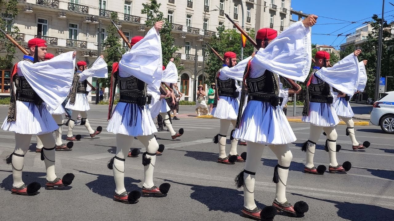 Greek soldiers change of guards in Athens | May 2025
