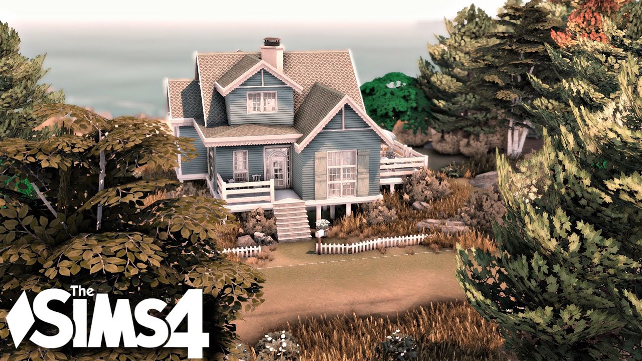Costal Family Cottage | No CC | The sims 4 | Stop motion Speed build | Seaside House