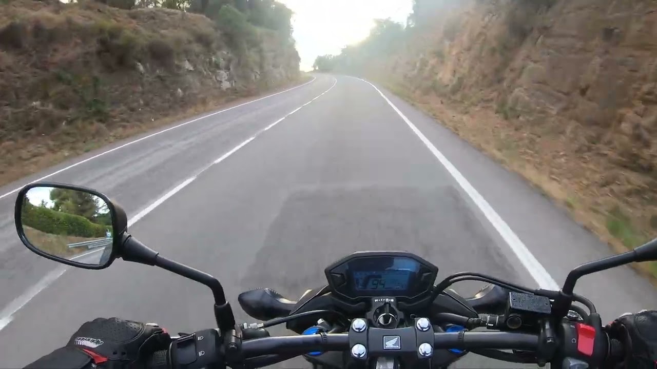 RUTA POR TOSSA SOLO CON LA HONDA CB500F #clips #clip