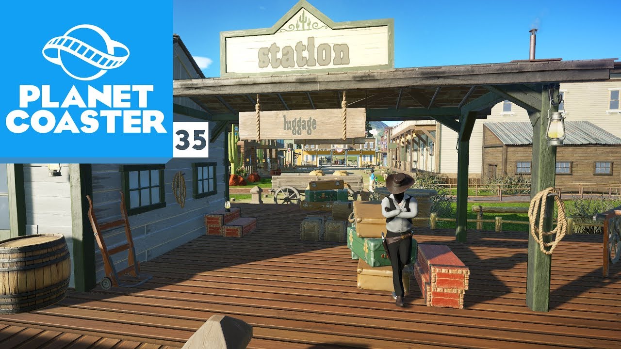 CONSTRUINDO A ESTAÇÃO DE TREM | Planet Coaster #35