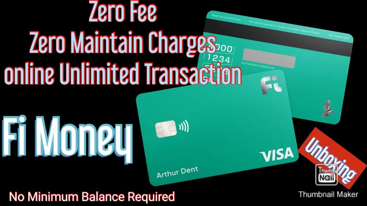 Fi Money Debit Card Unboxing & Review