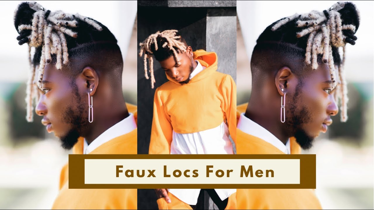 Ombre Human Hair Locs For Men | 100% Human Hair Loc Extension For Men