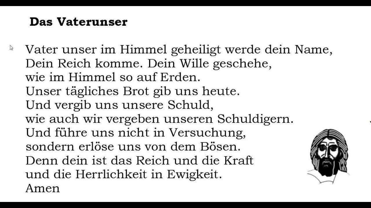 German Grammar: Prayers - The Our Father, Vaterunser