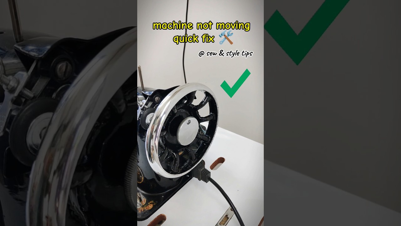 Sewing machine not moving quick fix ✅ #sewingmachinerepair #silaimachineproblem #tailoring