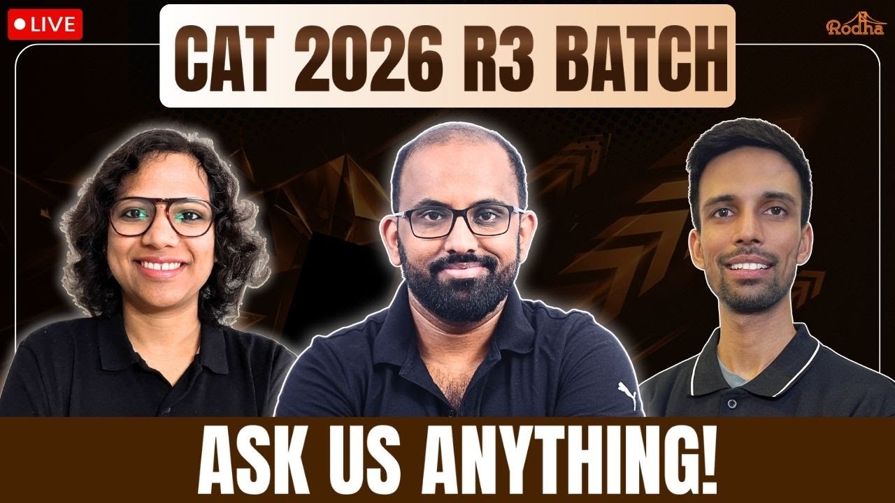 Live AMA: Meet Ravi Sir & Nikita Mam | Rodha R3 BATCH LAUNCH Mentors | CAT 2026