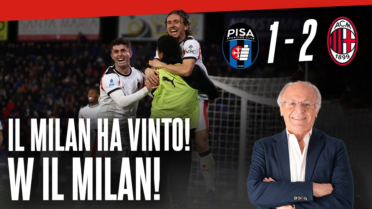 MALE sul piano del GIOCO! BENE il RISULTATO. Imbattuti da 23 giornate. 53 punti e IL MILAN E' LI'!!