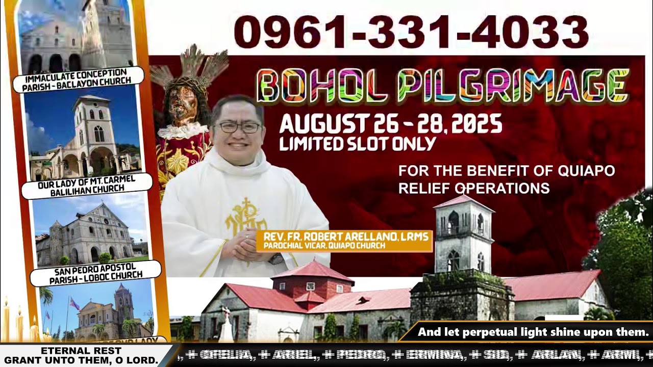 #QuiapoChurch Official 6PM Anticipated Mass  • 02 AUGUST 2025 • 18TH SUNDAY IN ORDINARY TIME
