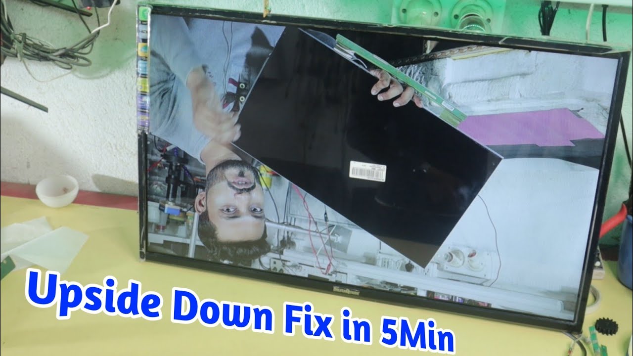 How to fix Mirror problem after install new panel in led tv