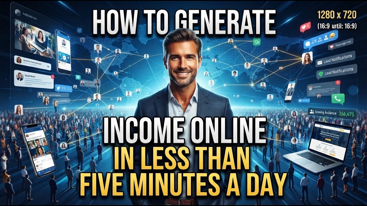 How to Generate Income Online in Less Than 5 Minutes a Day!
