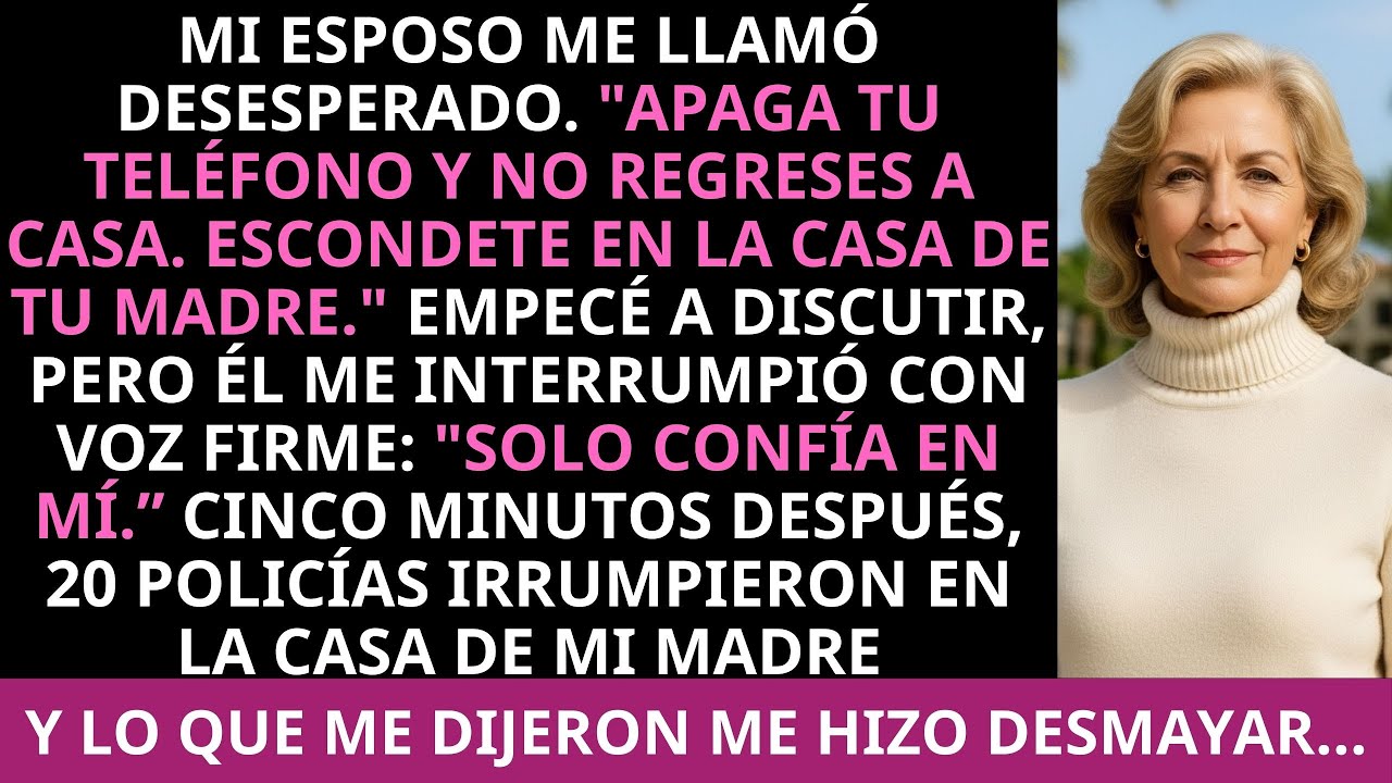 Mi esposo me llamó gritando: “No vuelvas a casa.” Minutos después, la policía cerró mi calle...
