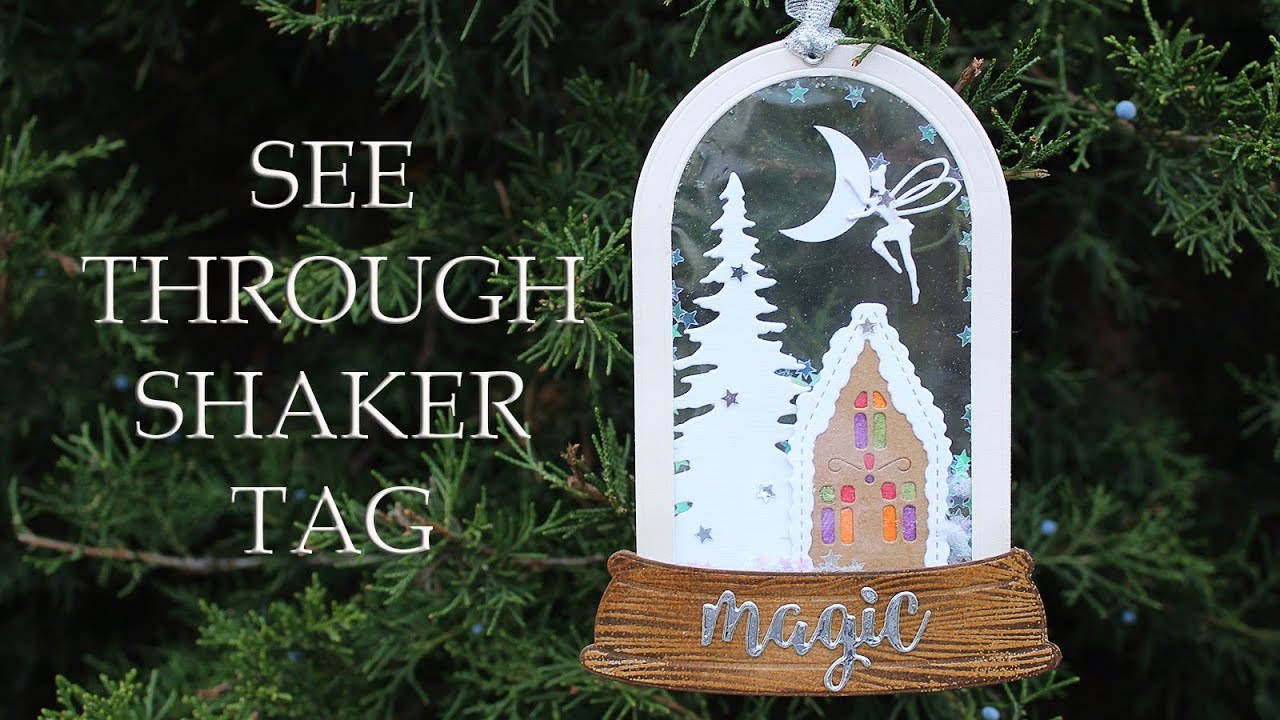 25 DAYS OF CHRISTMAS 2017 - DAY 13 - Snow Globe Shaker Tag