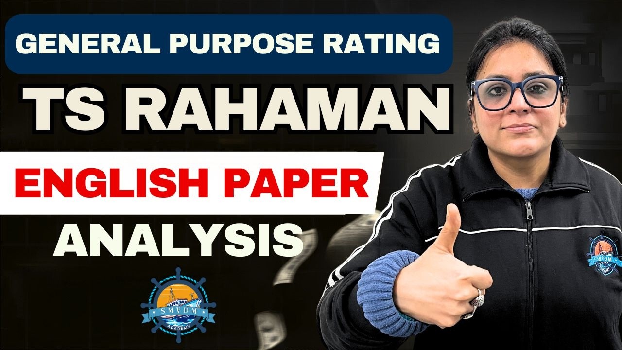TS Rahaman English Exam Pattern | GP Rating 2026