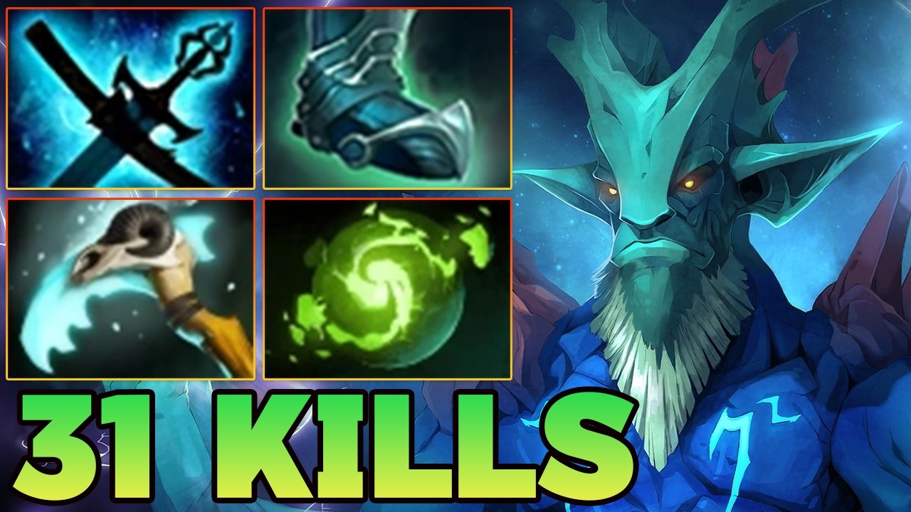 31 Kills Leshrac Dota 2 Mid Lane Pro Gameplay Carry Support Build Guide Offlane 7.40