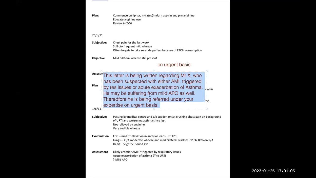 Sample of Oet Writing | John Elvin letter to Dr Jeremy Barnett