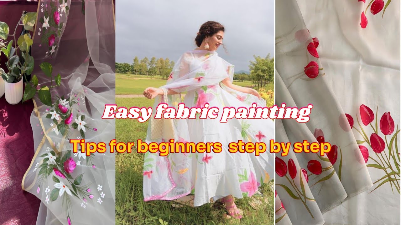 How to Diy ||Everything about fabric paintng | A to Z fabricpaint|#halimazone 