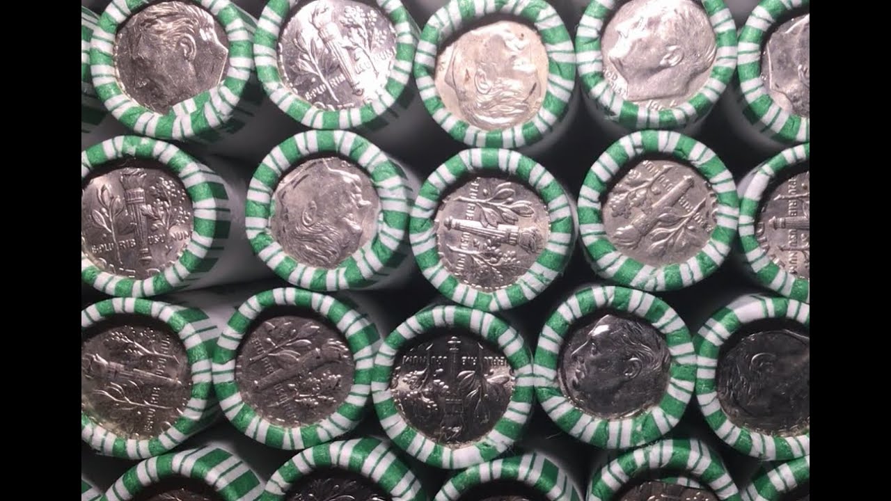 Coin Roll Hunting Dimes.....So Many Canadians.