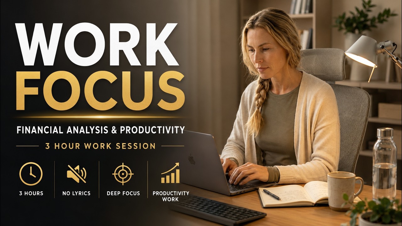 Deep Focus Music for Financial Analysis & Productivity | 3 Hour Work Session
