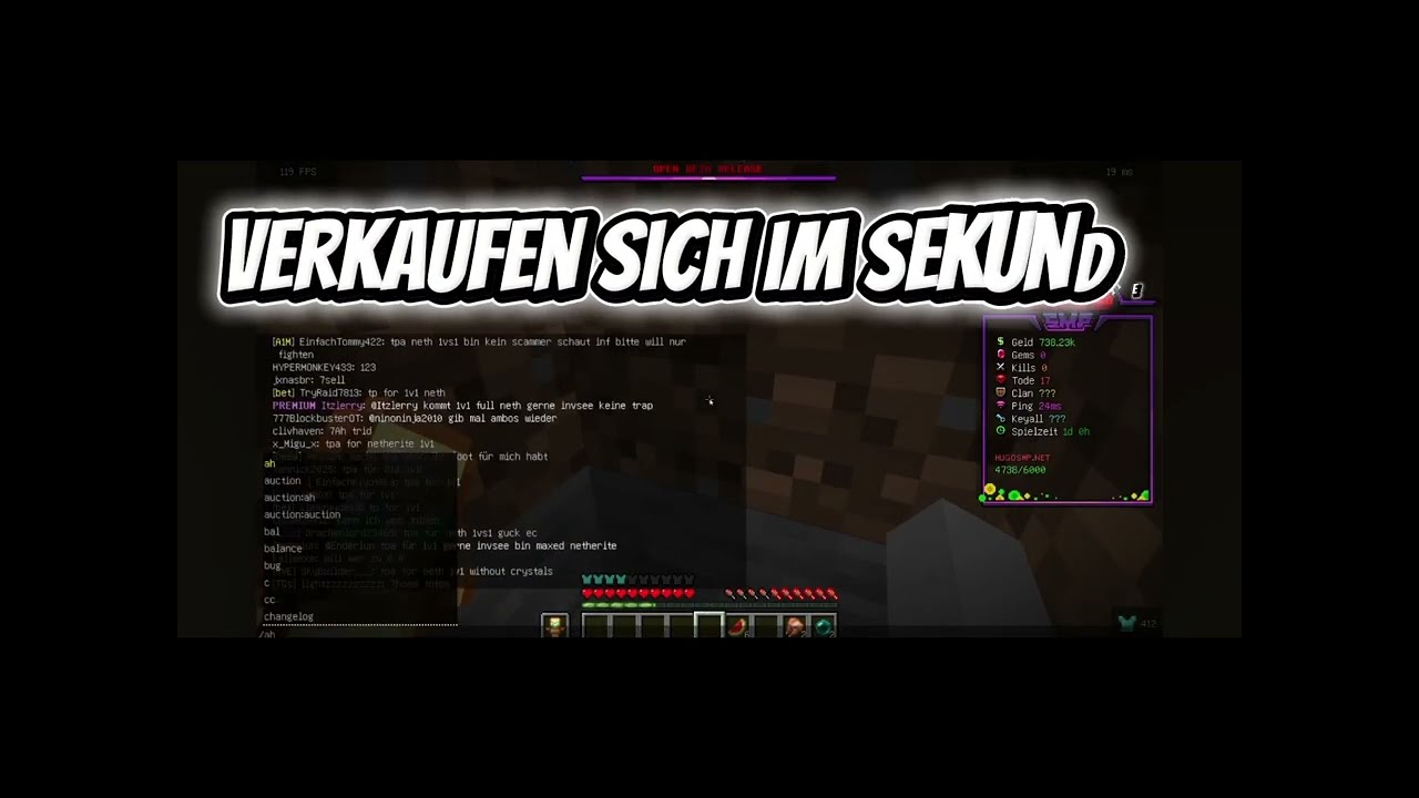 Hugo Smp die 3 besten Wege schnell Geld zu bekommen (sehr einfach )Java/bedrock 100k+ die Stunde 