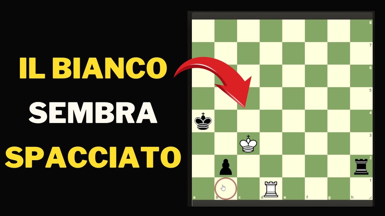 Ma c’è una SOLUZIONE nascosta… 👉 Il Bianco muove e FA PATTA!