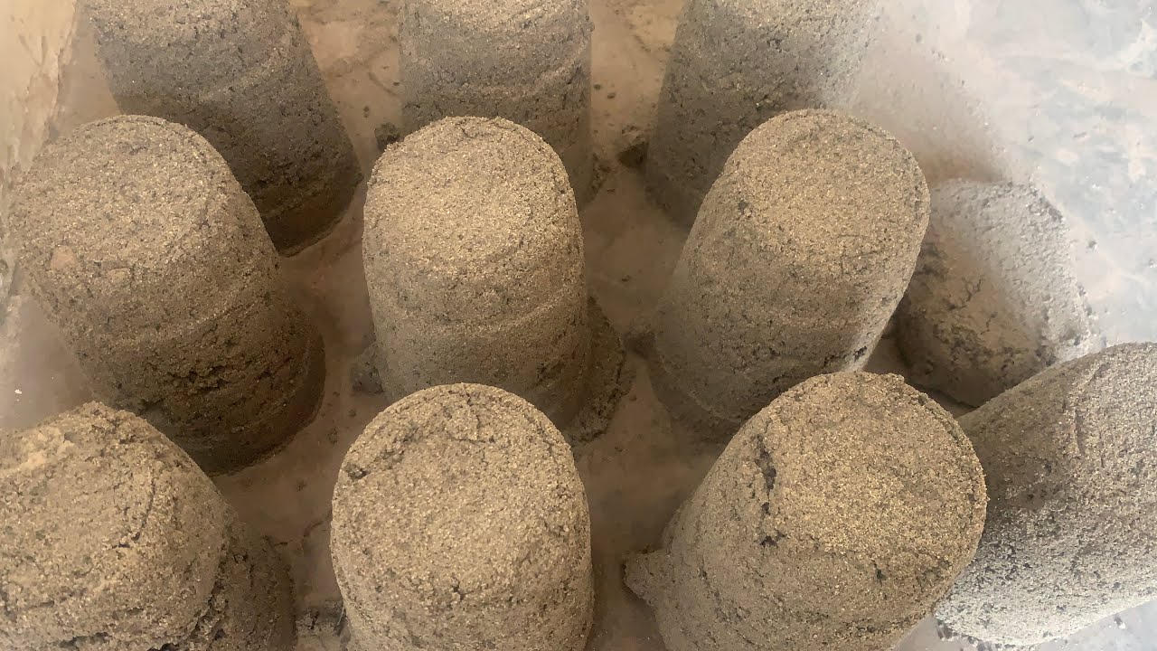 New video🎉🎉Pure sand jugs dry floor crumbling ASMR