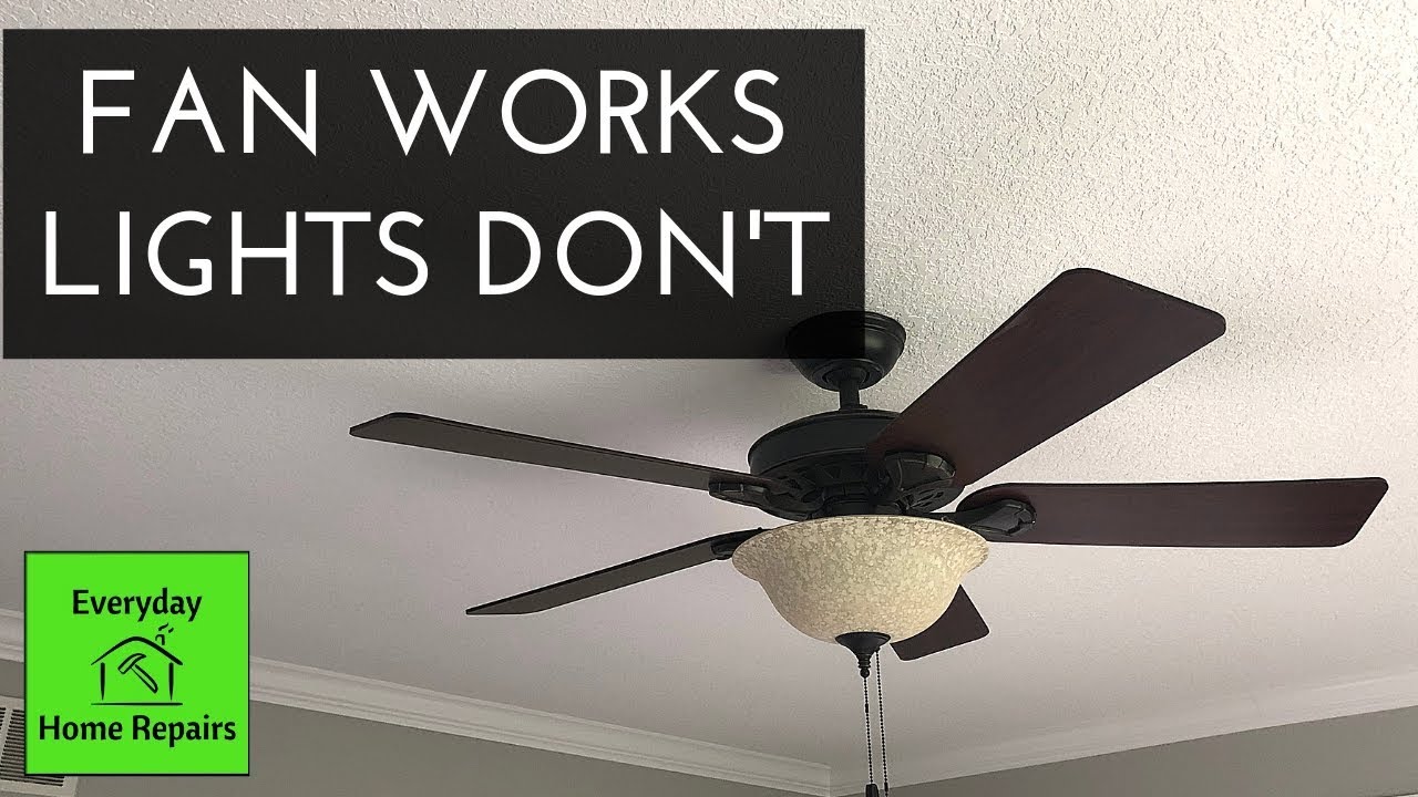 Hunter Fan Lights Don't Work | Quick Fix and No Parts Needed