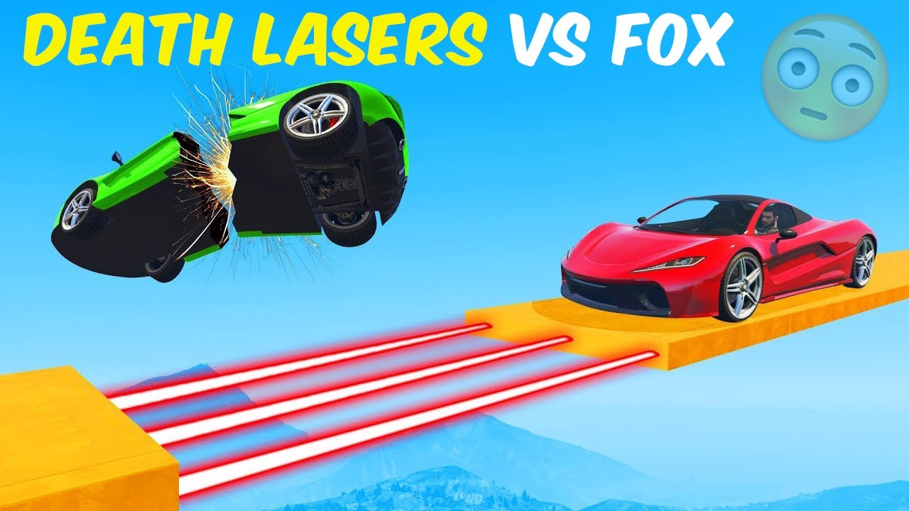 Death Lasers Vs Fox 😲 | GTA 5 Stunt Races - Black FOX