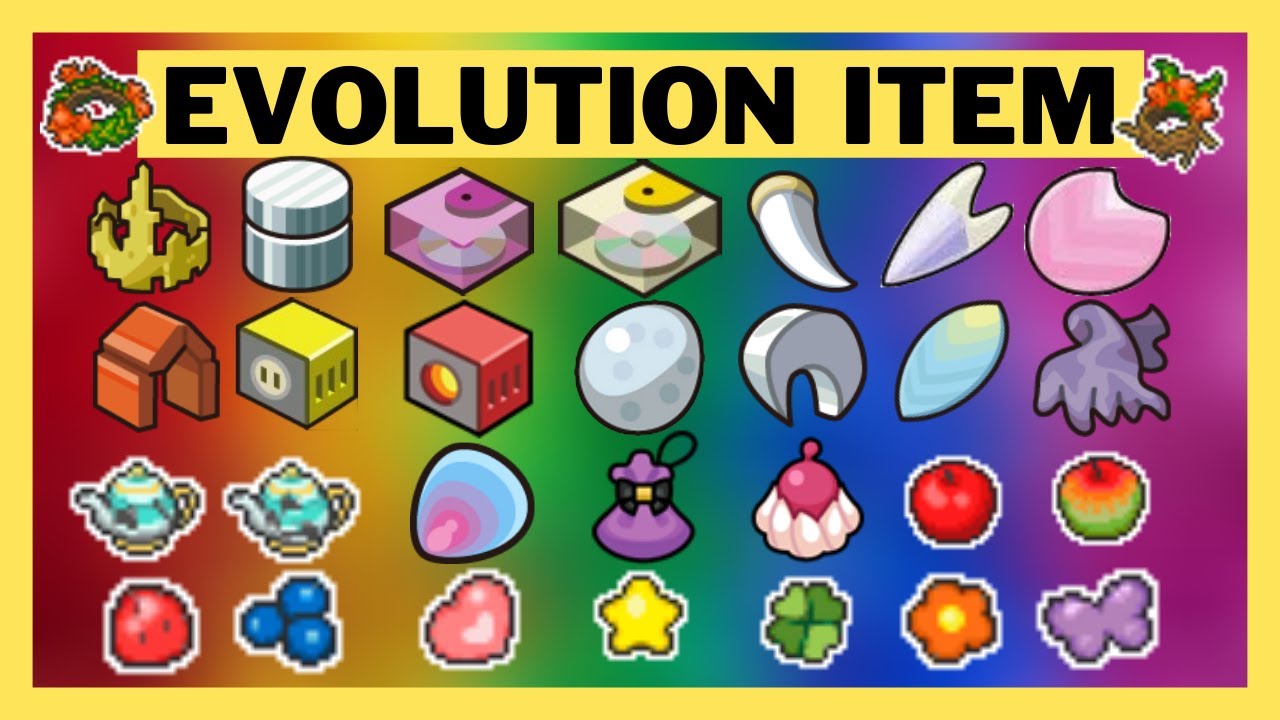 Pokemon Evolution Items