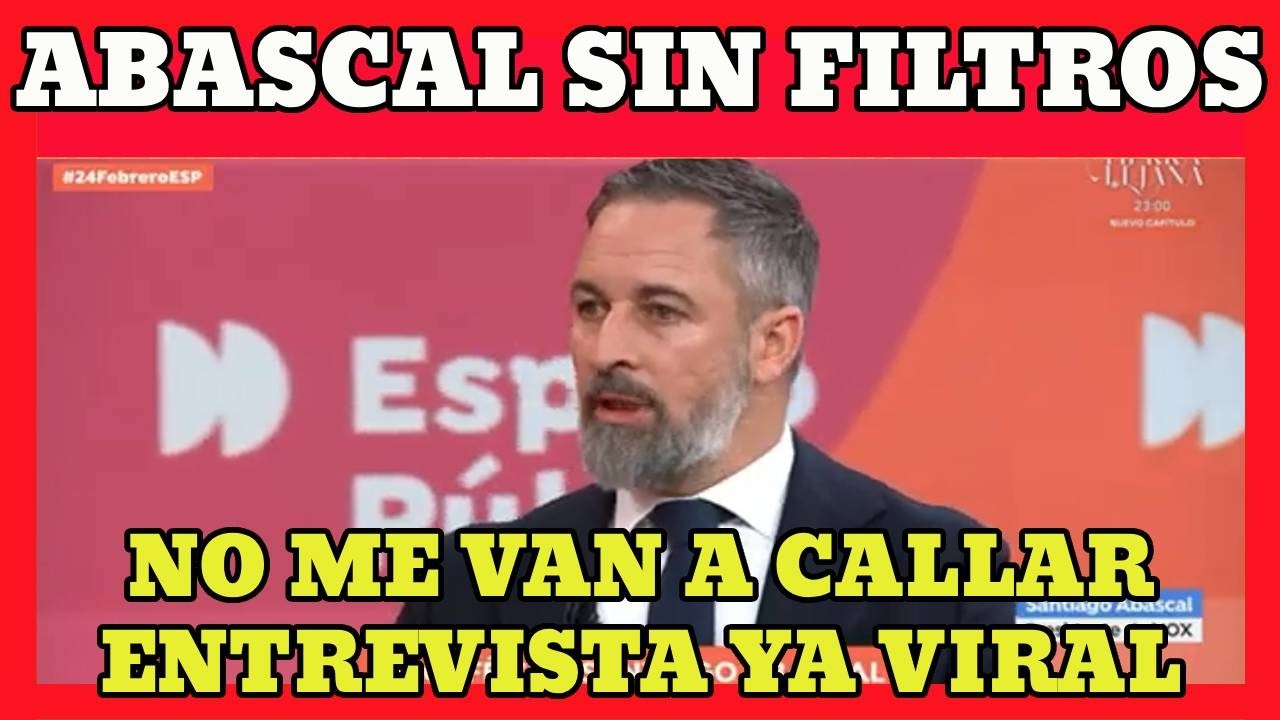💣🔴 Cara a cara IMPACTANTE Santiago Abascal y Susanna Griso: preguntas duras y respuestas demoledoras