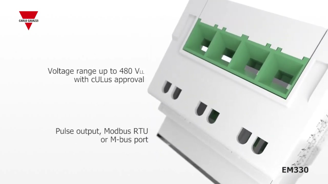 EM330 and EM340 Energy Meter from Carlo Gavazzi