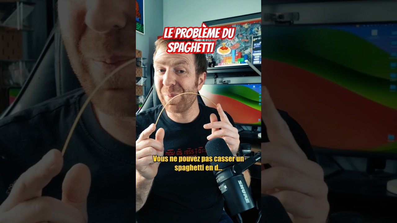 LE PROBL&Egrave;ME DU SPAGHETTI 🍝 #science #physique #vulgarisation