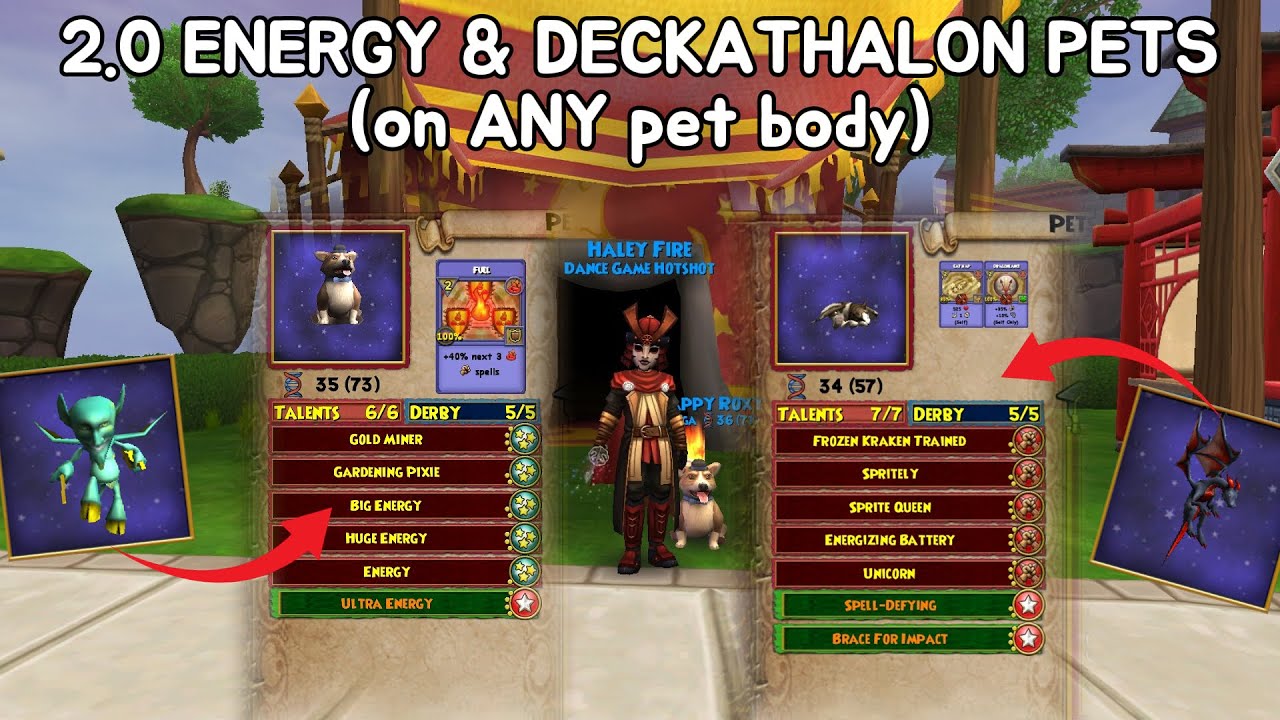 How to Get Perfect (Energy/Deckathalon) Pets on Any Pet Body in Wizard101